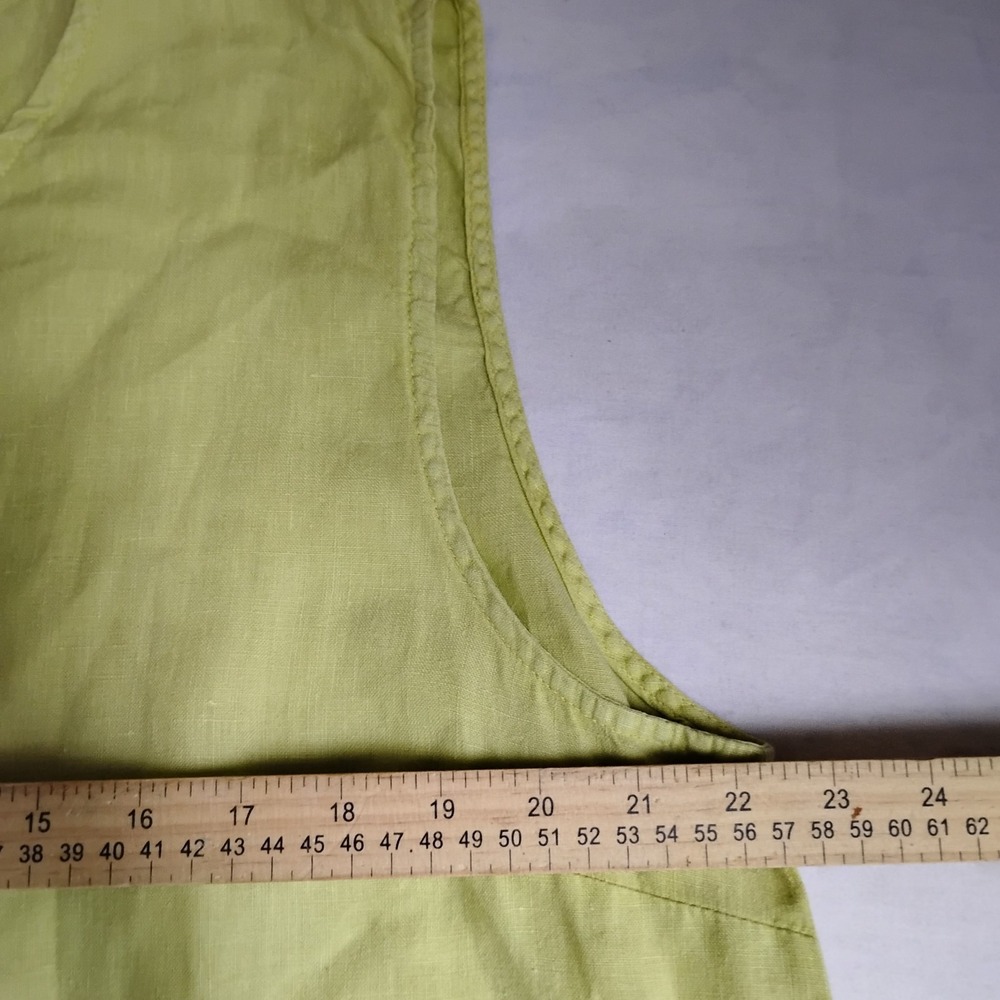 Match Point USA Top 1x Linen Shell Capsule Layering Artsy Lagenlook Office - Picture 6 of 10